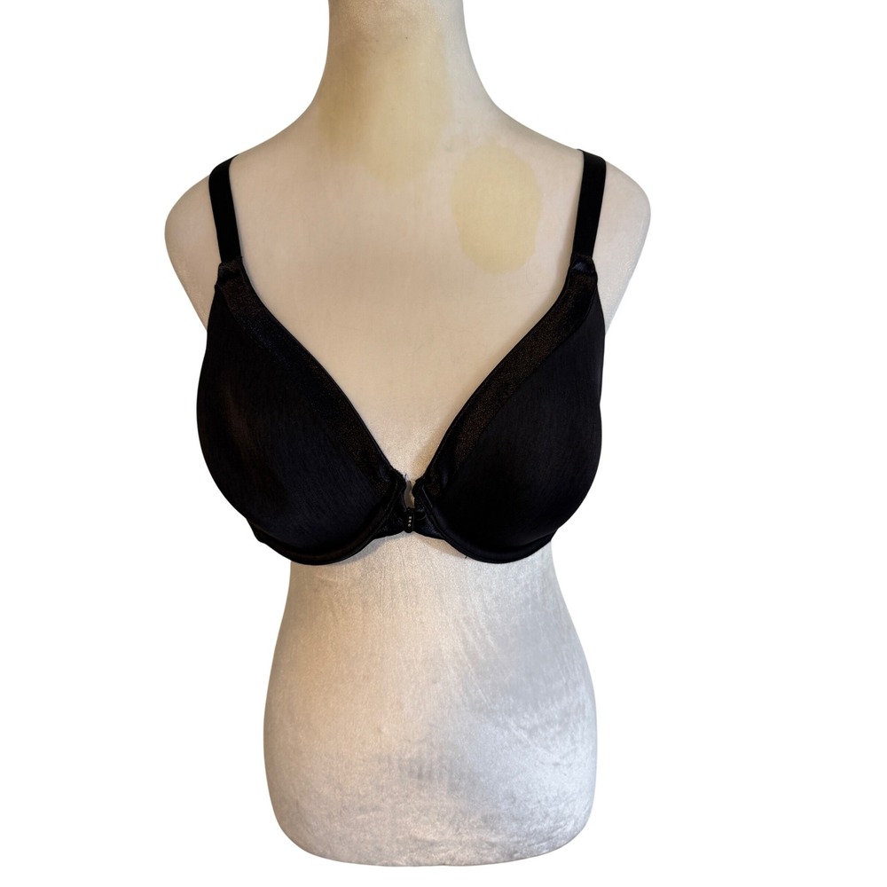 Vanity Fair Bra Black 38C Womens Underwire Padded Full Coverage 75339